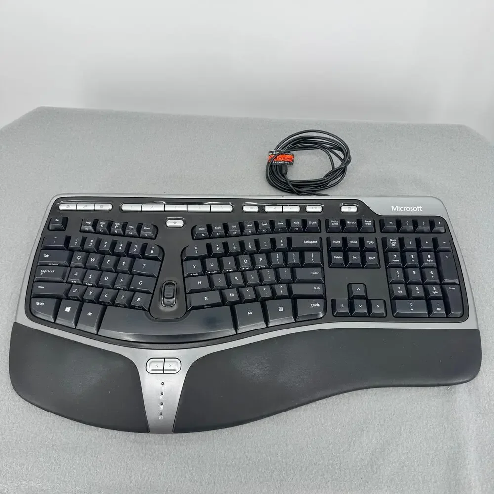 Microsoft Natural Ergonomic Keyboard 4000 v1.0 Model KU-0462 USB Tested